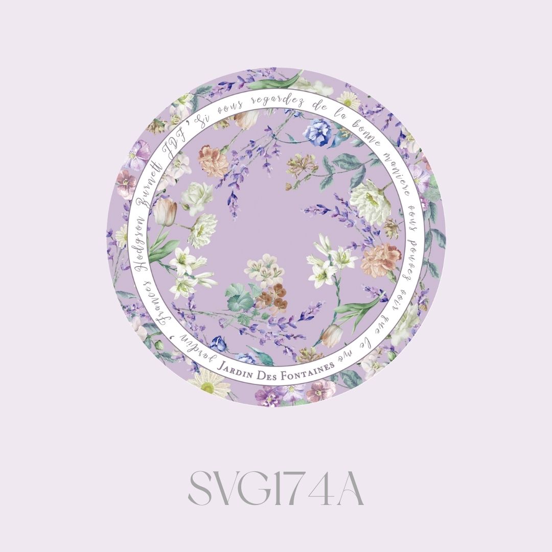 Secret Violet Garden Ceramic Coaster