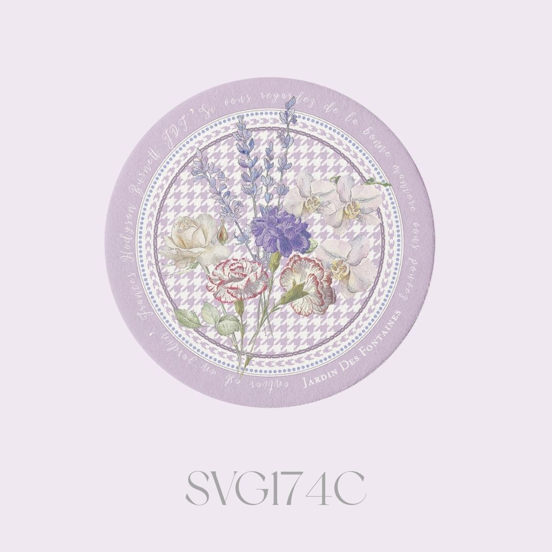 Secret Violet Garden Ceramic Coaster