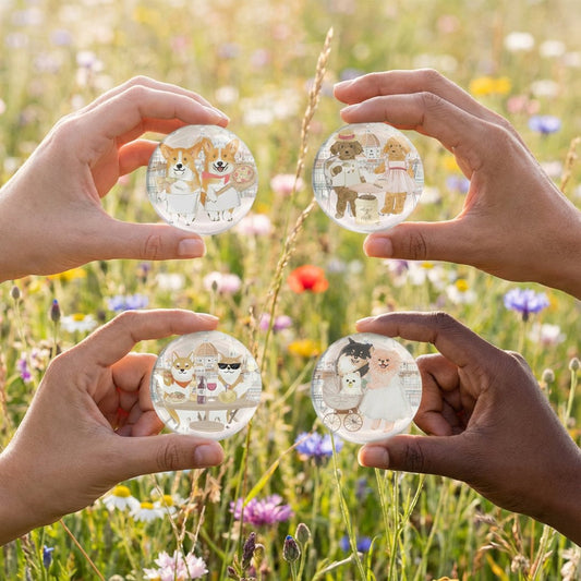 Oh My Dog Crystal Fridge Magnet