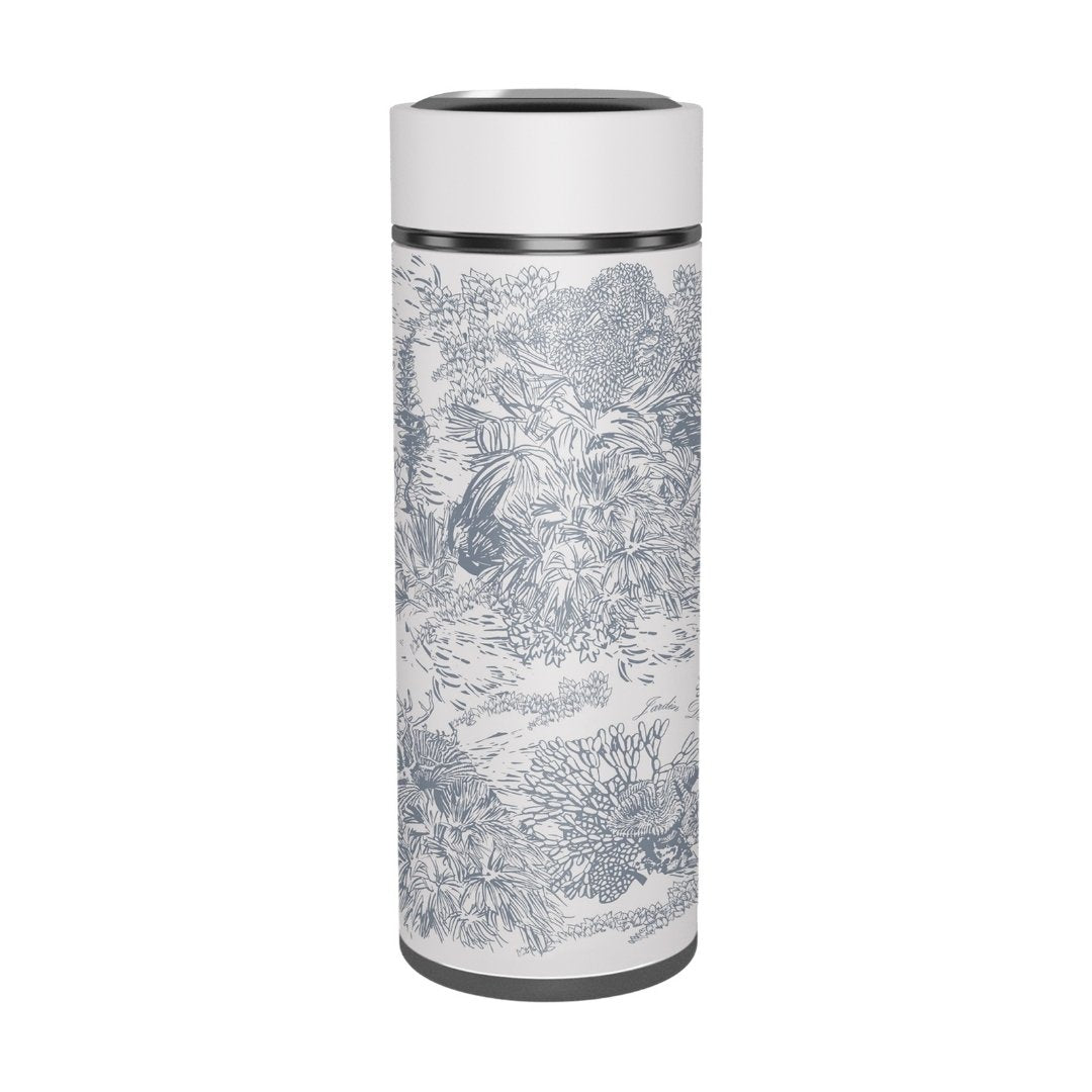 Toile De Jouy Dusty Blue Vacuum Bottle (360ml)