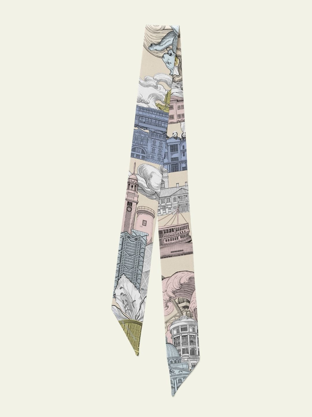 City Tales Sustainable Twilly Scarf (105cm) - GRS Eco Scarf