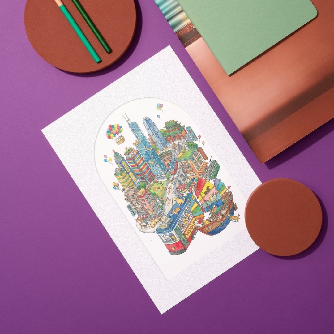 Woof And The City Wall Art