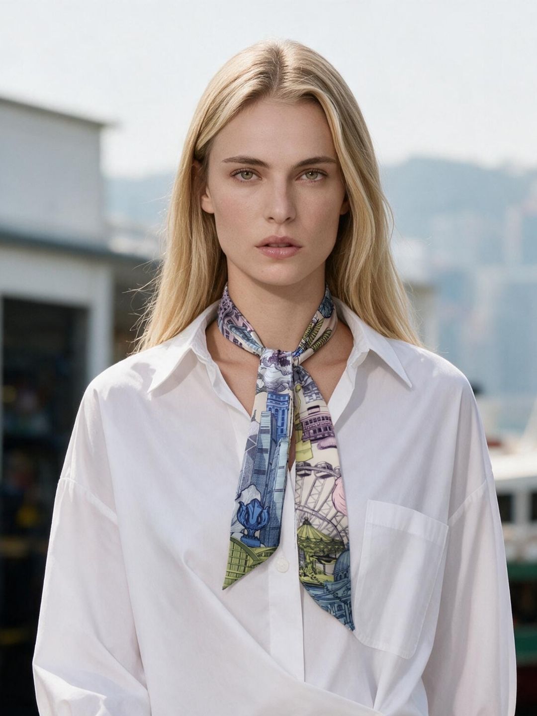 City Tales Sustainable Twilly Scarf (105cm)