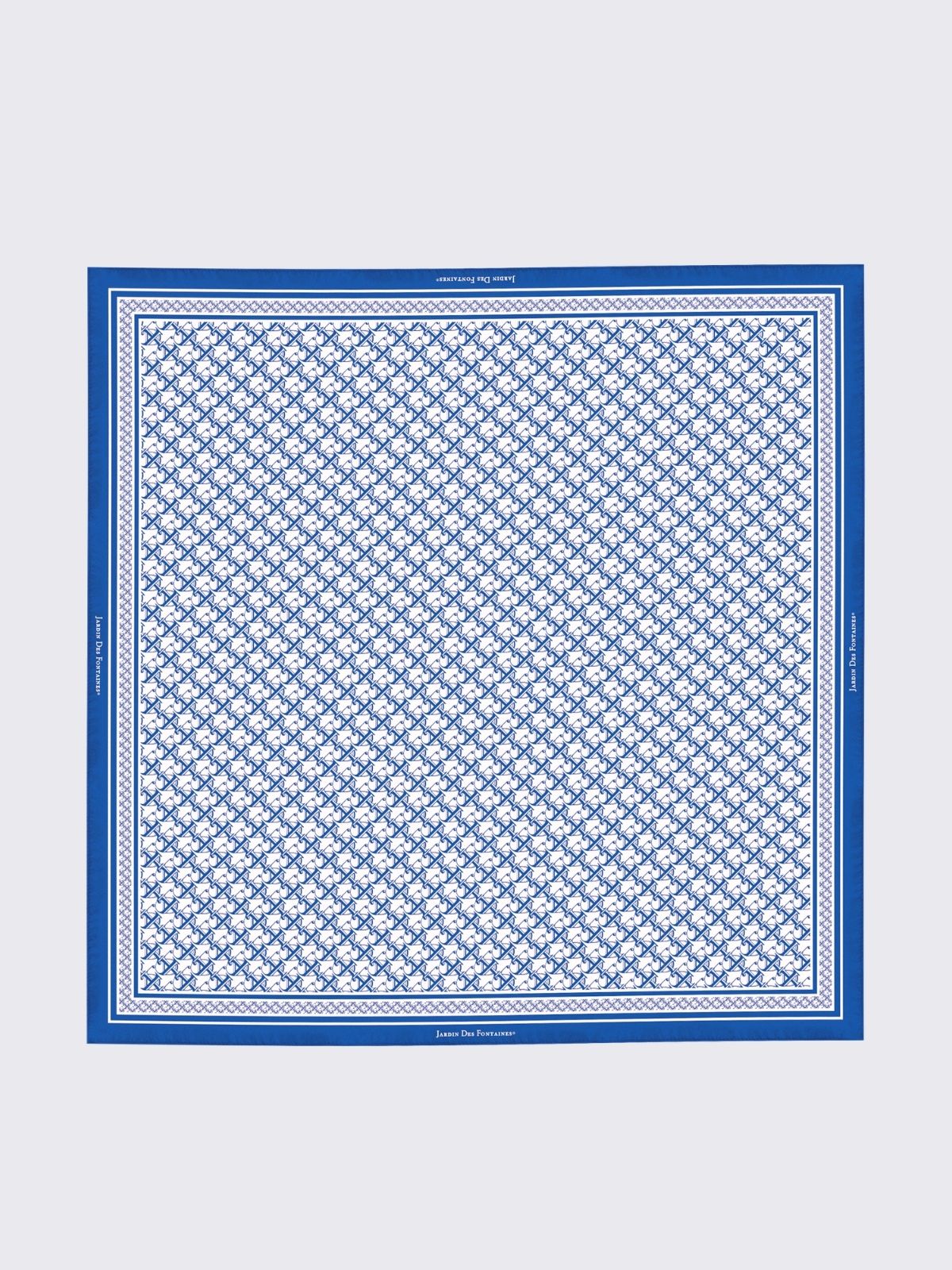 JDF Monogram Victorian Teal Scarf (60cm)