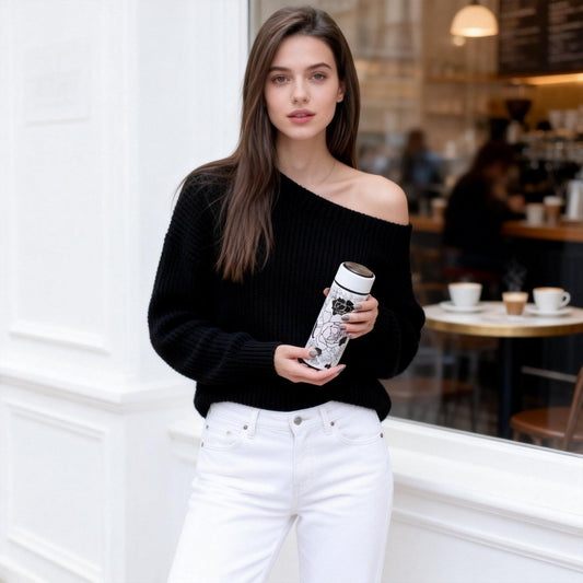 Classy and Fabulous Peony Vacuum Bottle (360ml)