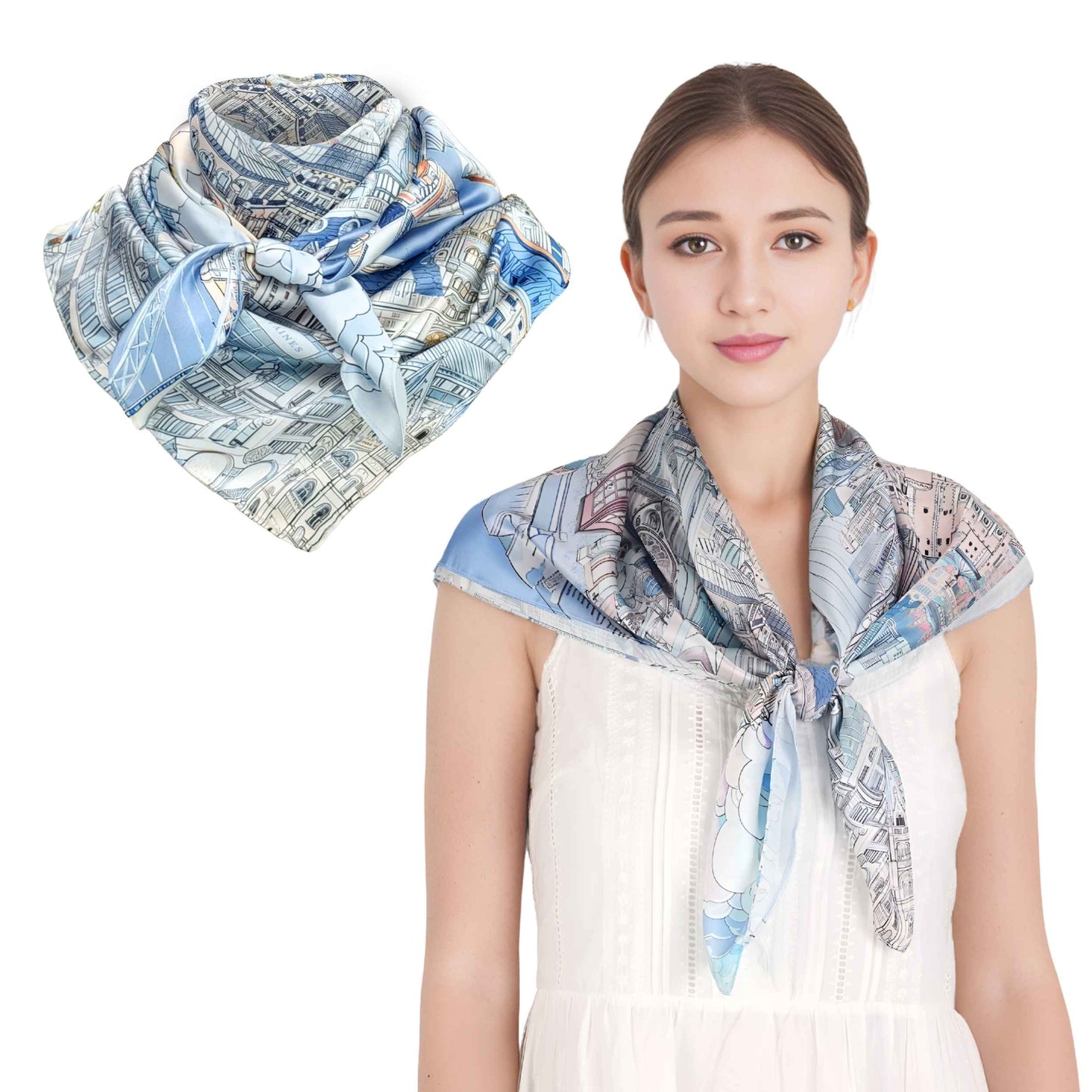 London Elegance Silky Scarf (90cm)
