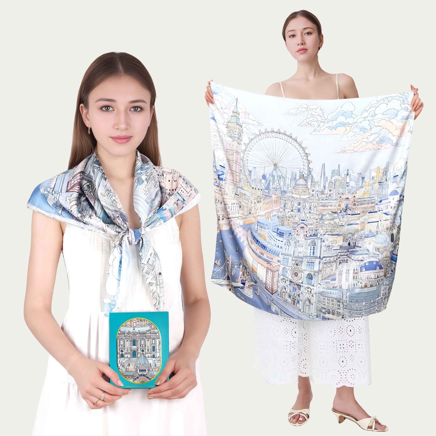 London Elegance Silky Scarf (90cm)