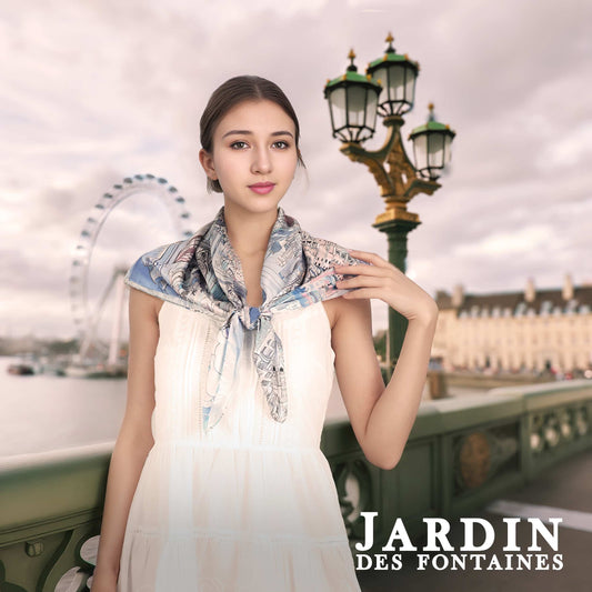 London Elegance Silky Scarf (90cm)