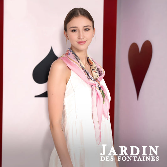 Wonderful Adventure Dream Pink Silky Scarf (90cm)