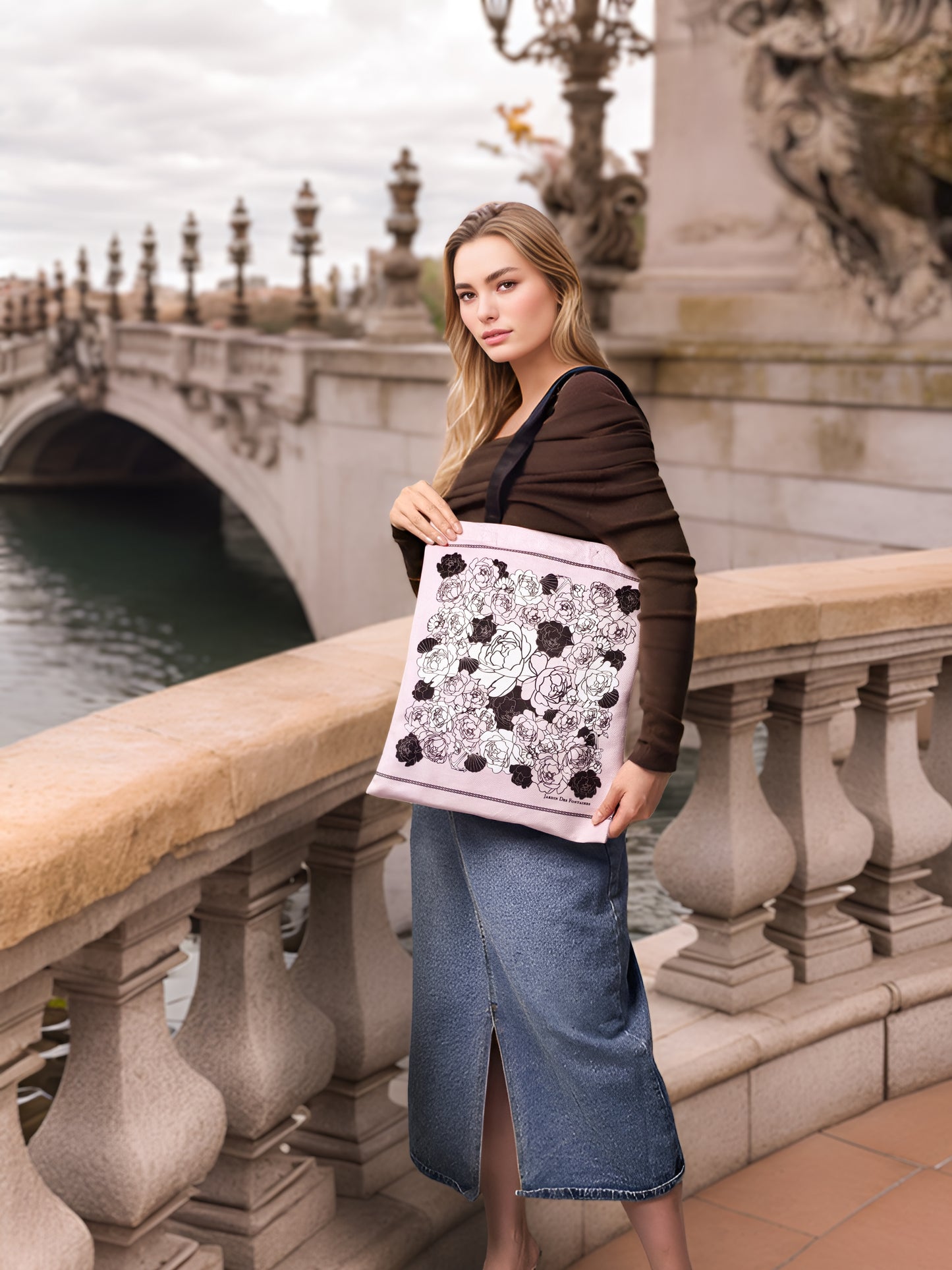 Classy and Fabulous Peony Tote Bag