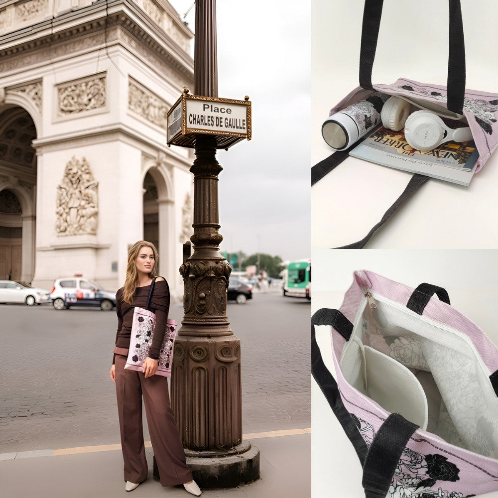 Classy and Fabulous Peony Tote Bag