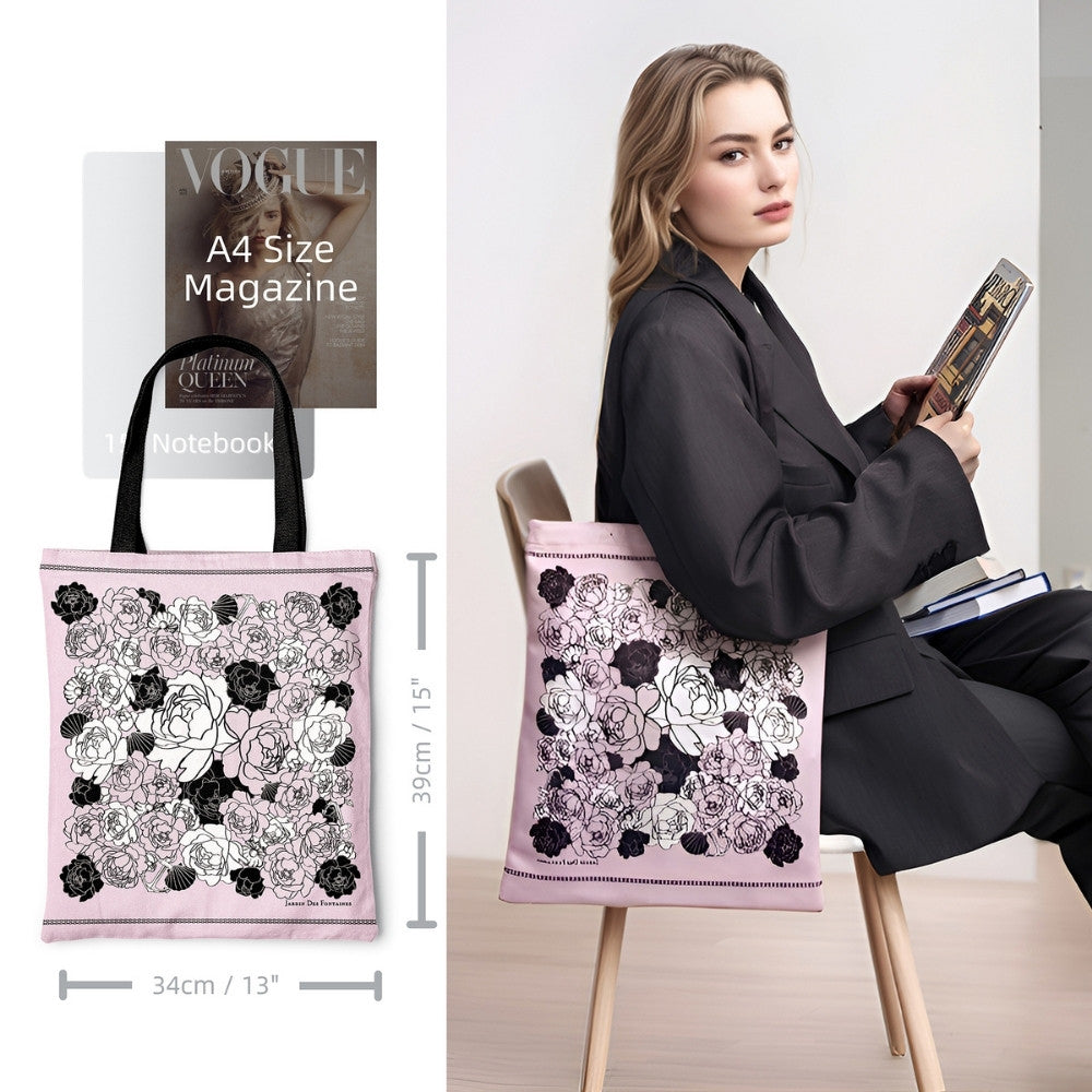 Classy and Fabulous Peony Tote Bag