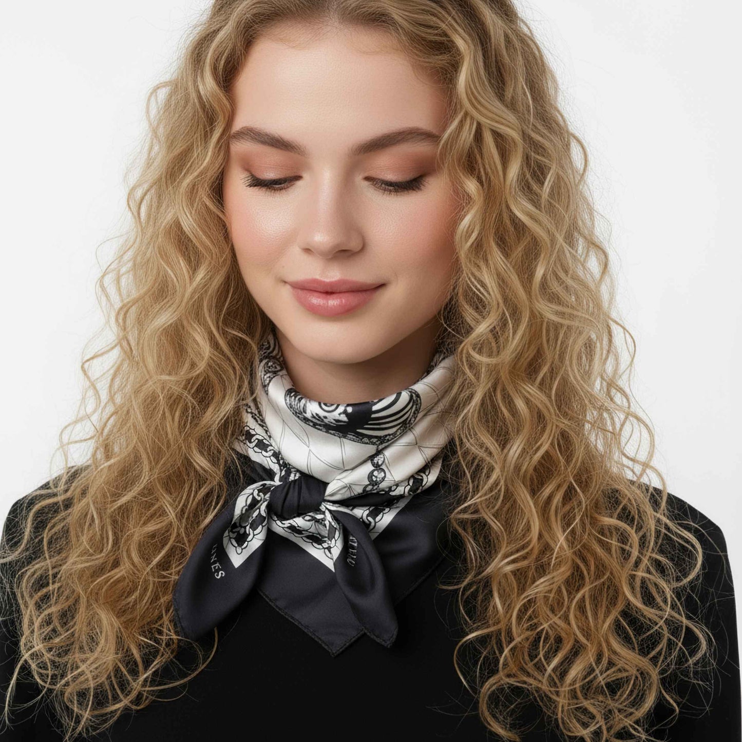 Twinning Outfits | Classy and Fabulous Anchor Silky Scarf