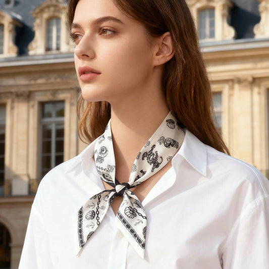 Classy and Fabulous Anchor Twilly Silky Scarf (85cm)