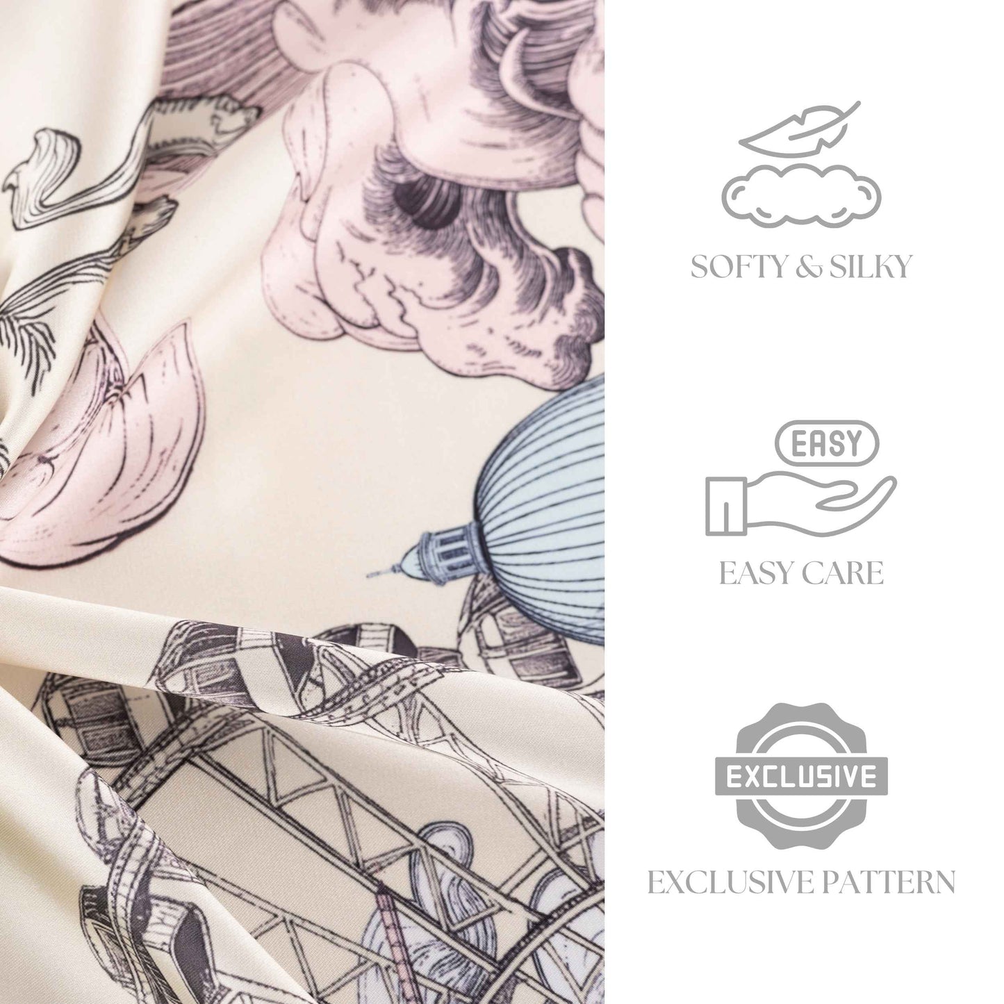 City Tales Honey Beige Silky Scarf (70cm)