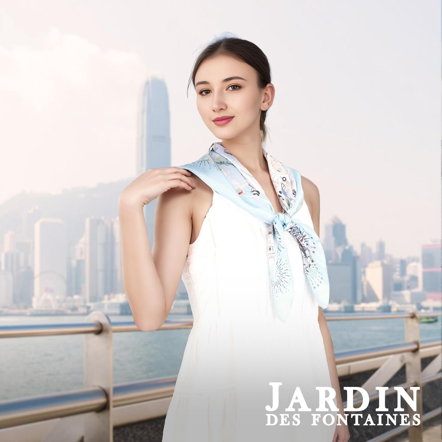 Lion Rock Silky Scarf (90cm)
