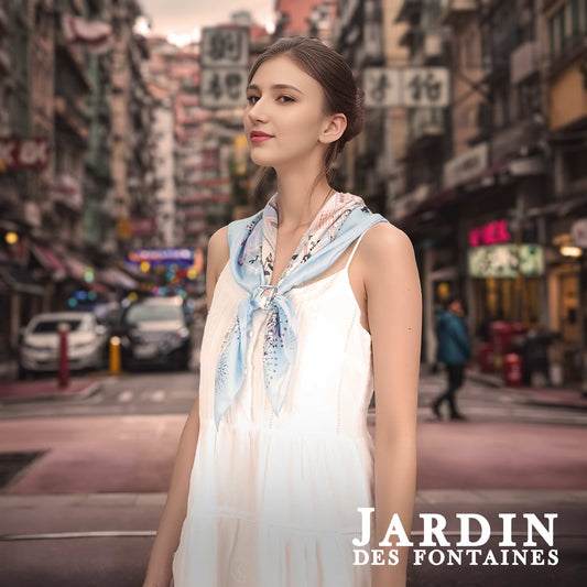 Lion Rock Silky Scarf (90cm)