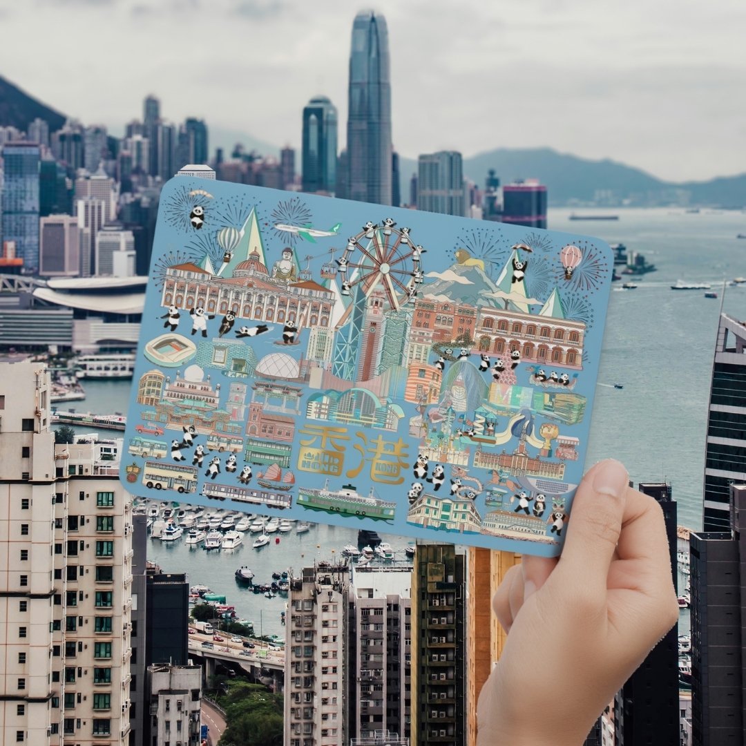 Lion Rock Hot Stamping Postcard