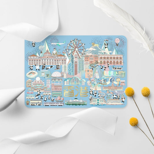 Lion Rock Hot Stamping Postcard