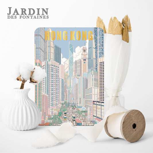 City View Hot Stamping Postcard