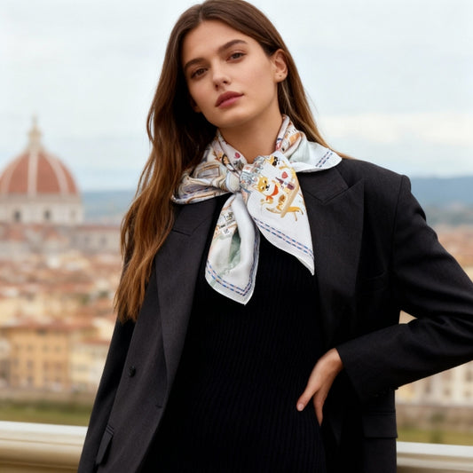 Oh My Dog Florence & Dogs Silky Scarf (60cm)