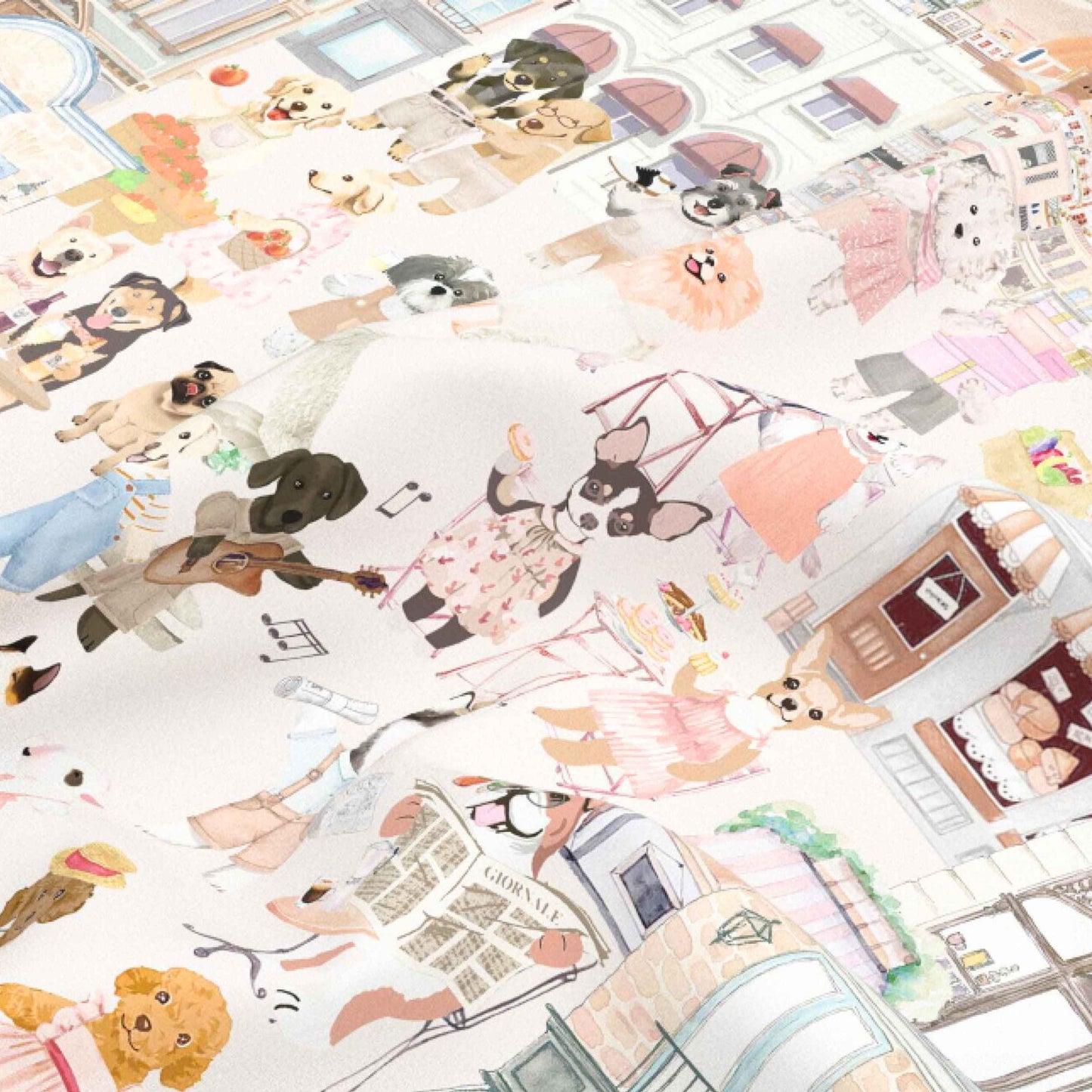 Oh My Dog Florence & Dogs Silky Scarf (60cm)
