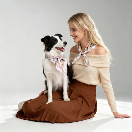 Twinning Outfits | Oh My Dog Piazza Doggie Silky Scarf