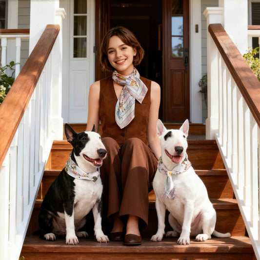 Twinning Outfits | Oh My Dog Piazza Doggie Silky Scarf