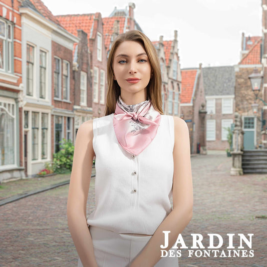 Serenity Bloom Silky Scarf (70cm)