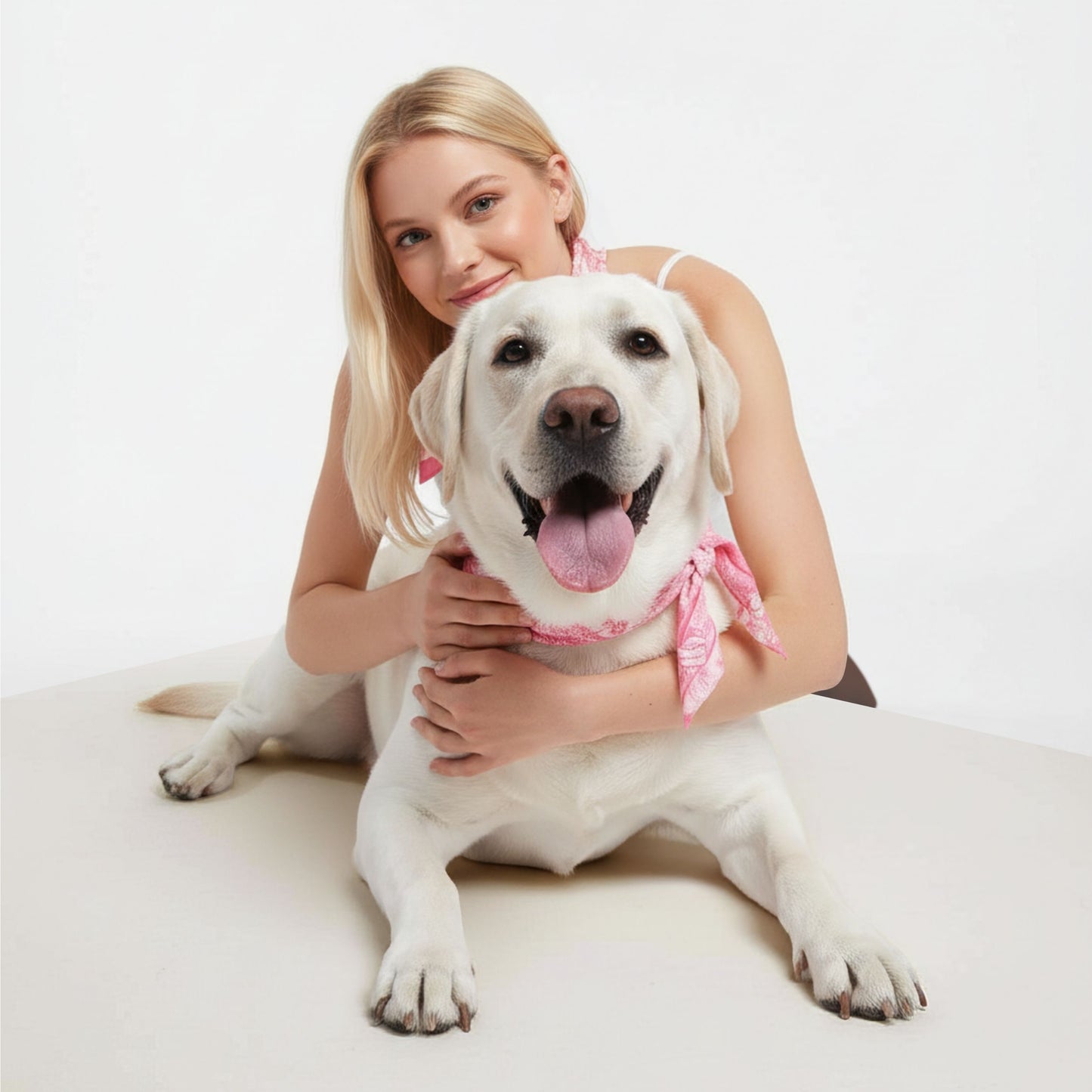 Twinning Outfits | Toile De Jouy Pink Silky Scarf