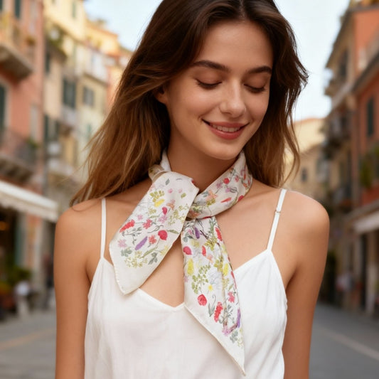 Venus Garden of Love Heart Silky Scarf (60cm)