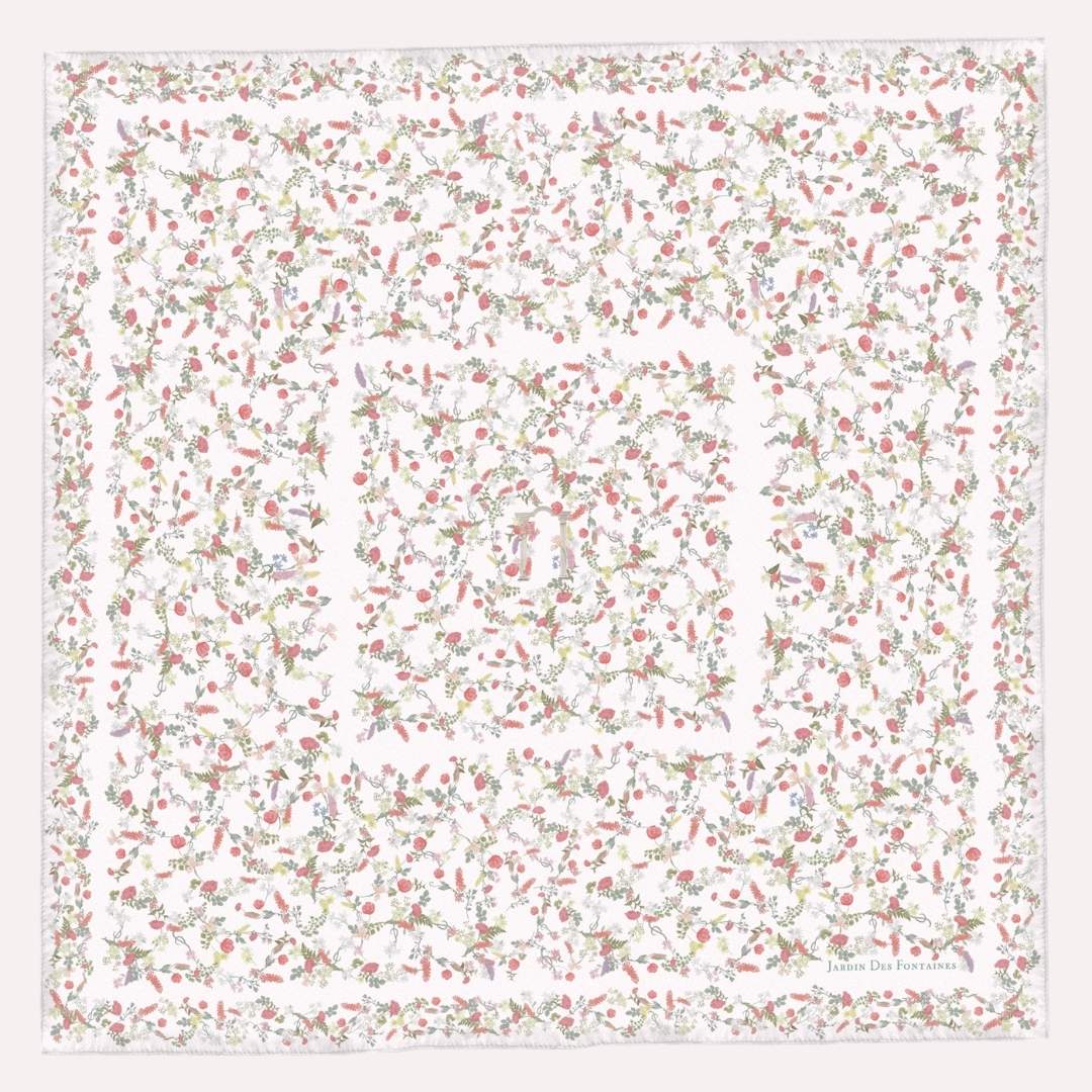 Venus Garden of Love Dreams Blossom Silky Scarf (90cm)