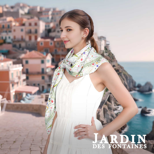 Venus Garden of Love Silky Scarf (90cm)