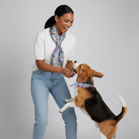 Twinning Outfits | Wonderful Adventure Dream Gray Argyle Silky Scarf