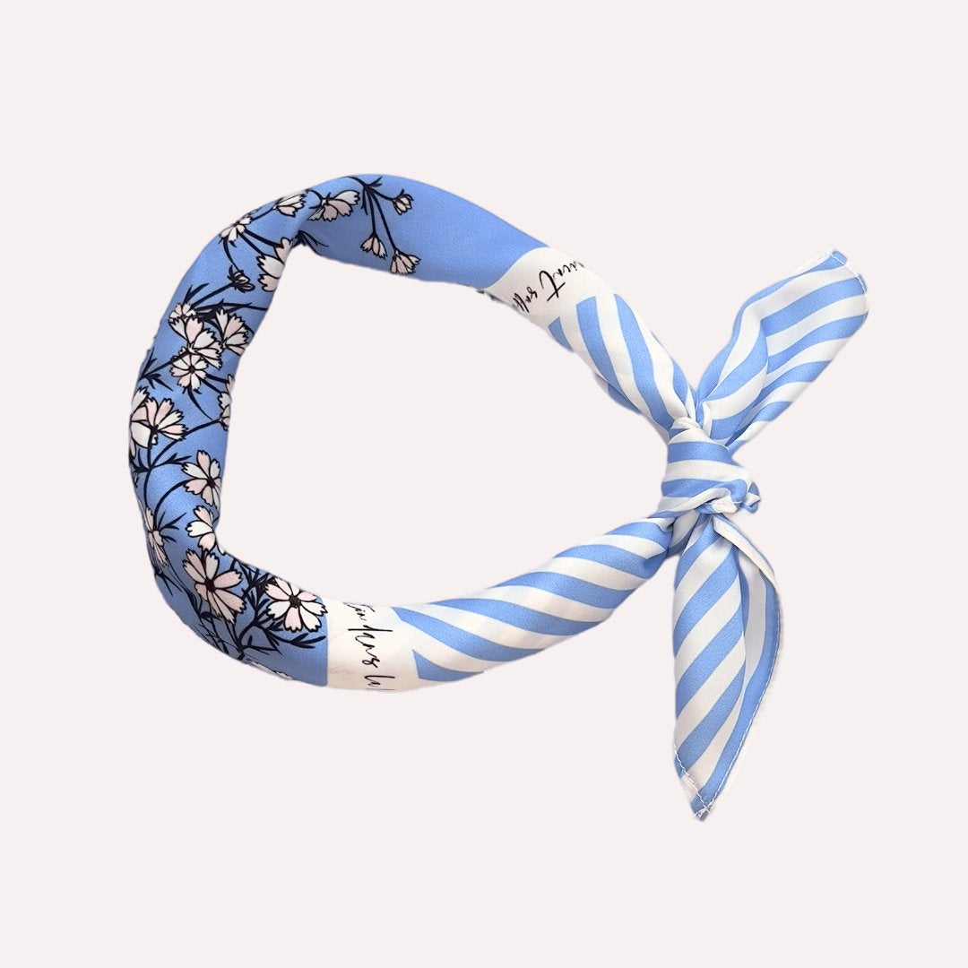 Wild Blue Yonder Sanvitalia Silky Scarf (45cm)