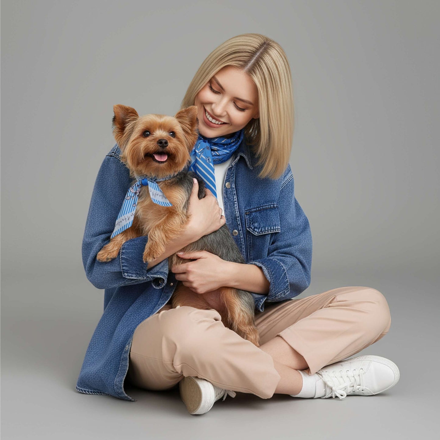Twinning Outfits | Wild Blue Yonder Blue Yarrow Scarf