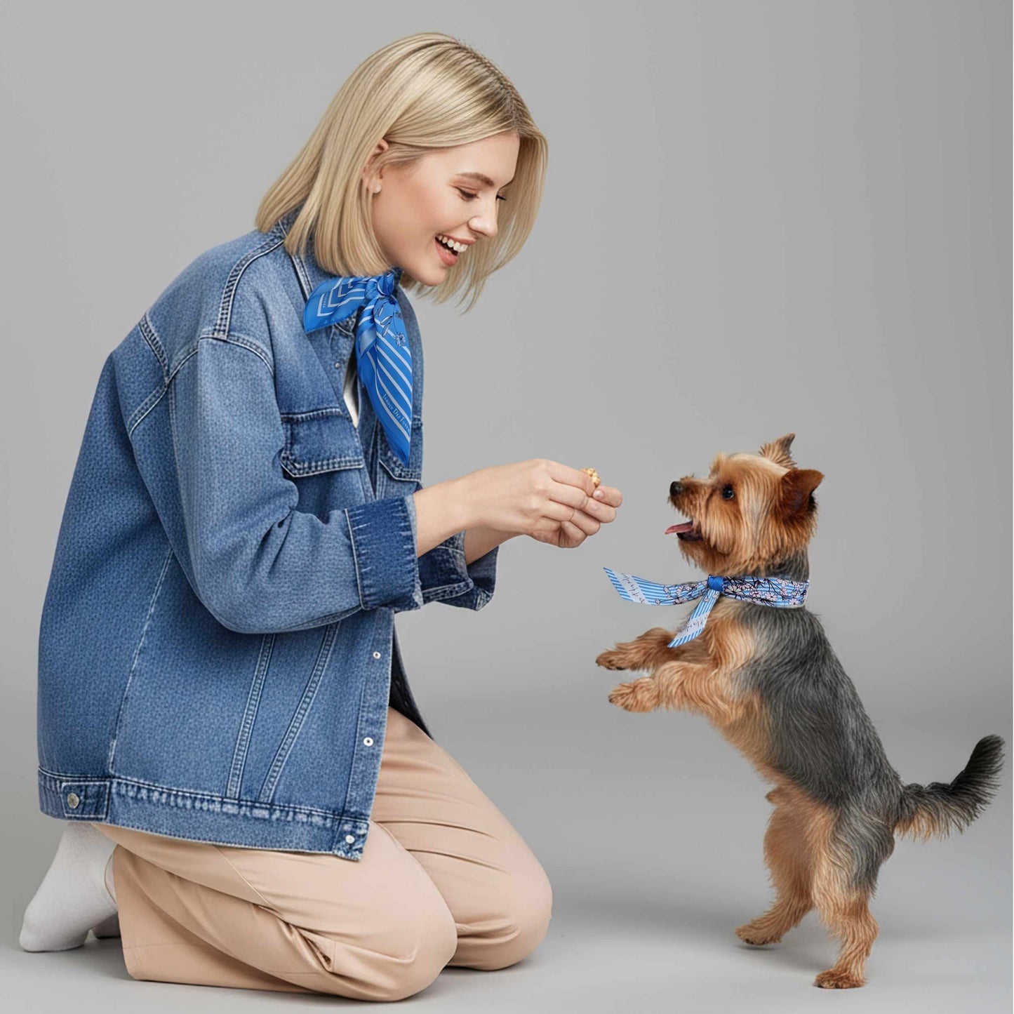 Twinning Outfits | Wild Blue Yonder Blue Yarrow Scarf
