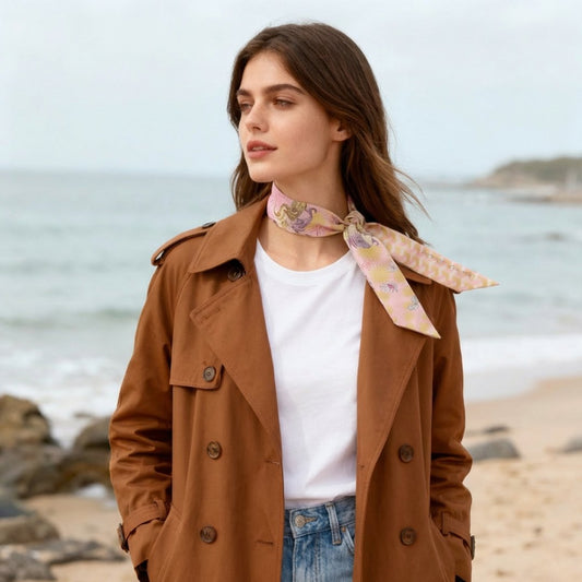 You Are Mer-mazing Pearlia Twilly Silky Scarf (85cm)