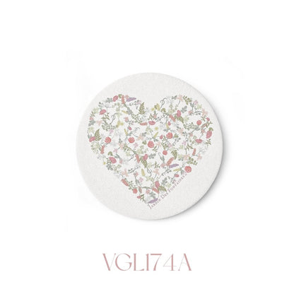 Venus Garden of Love Ceramic Coaster