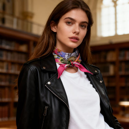 Wonderful Adventure Dream Pink Tuo Watch Diamond Silky Scarf