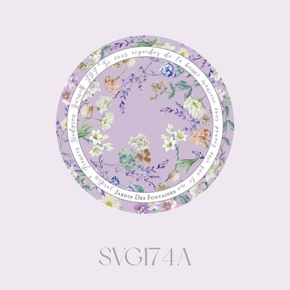 Secret Violet Garden Ceramic Coaster