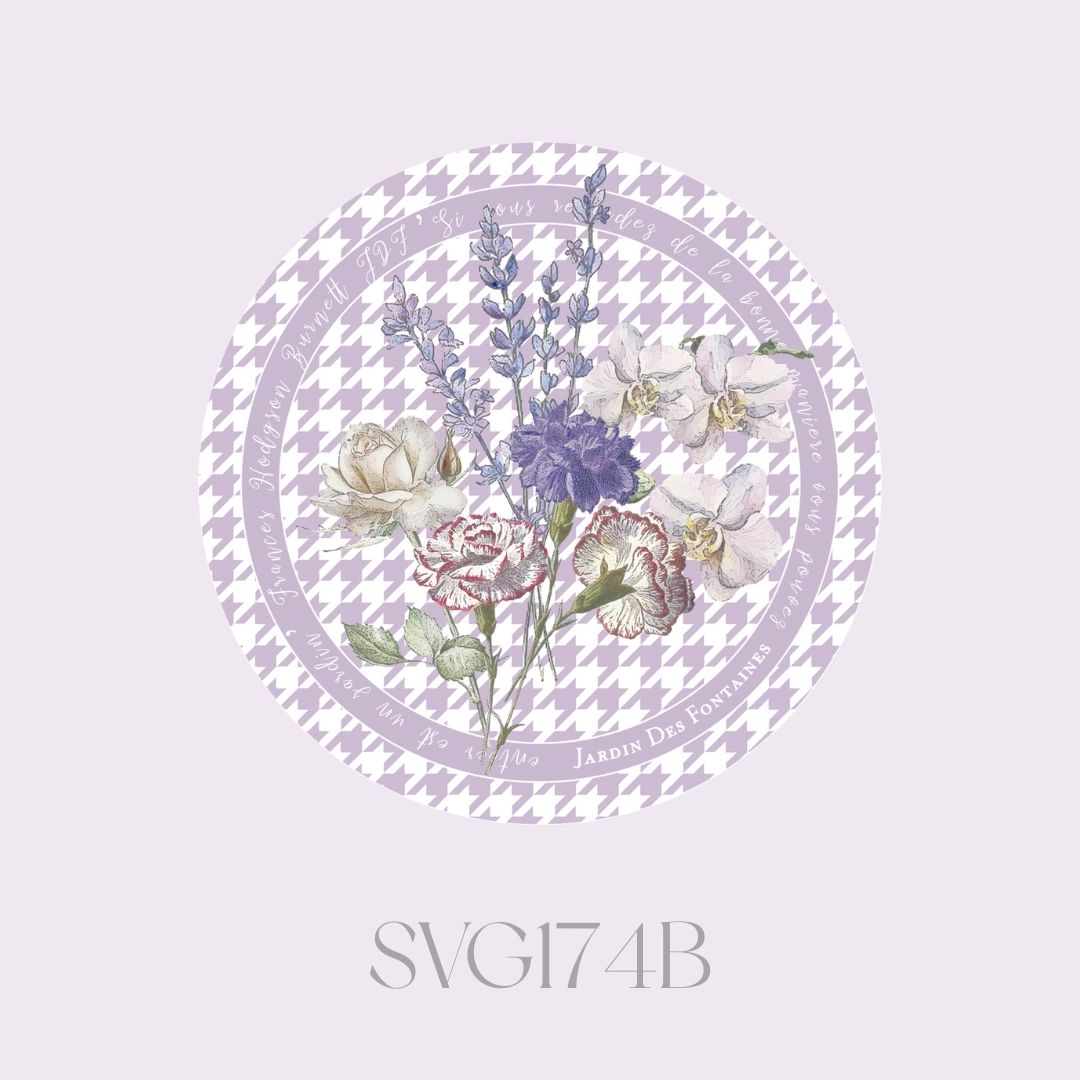 Secret Violet Garden Ceramic Coaster