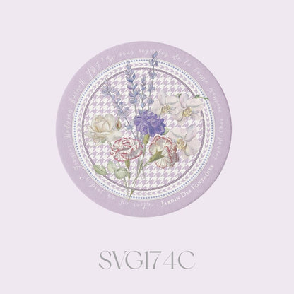 Secret Violet Garden Ceramic Coaster