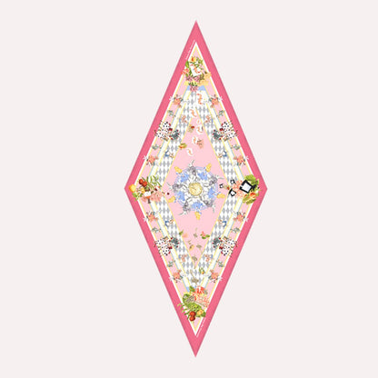 Wonderful Adventure Dream Pink Tuo Watch Diamond Silky Scarf