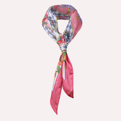 Wonderful Adventure Dream Pink Tuo Watch Diamond Silky Scarf