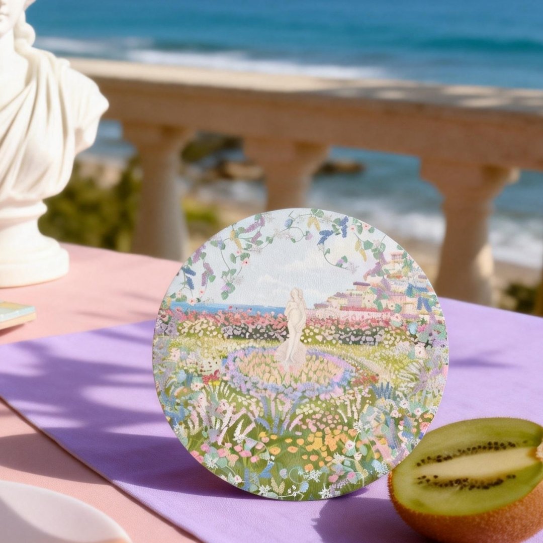 Venus Garden of Love Ceramic Coaster