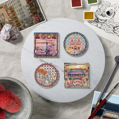 JDF X Guangzhou Bookstore Ceramic Fridge Magnet