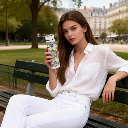 Wonderful Adventure Dream Blue Argyle Vacuum Bottle (500ml)