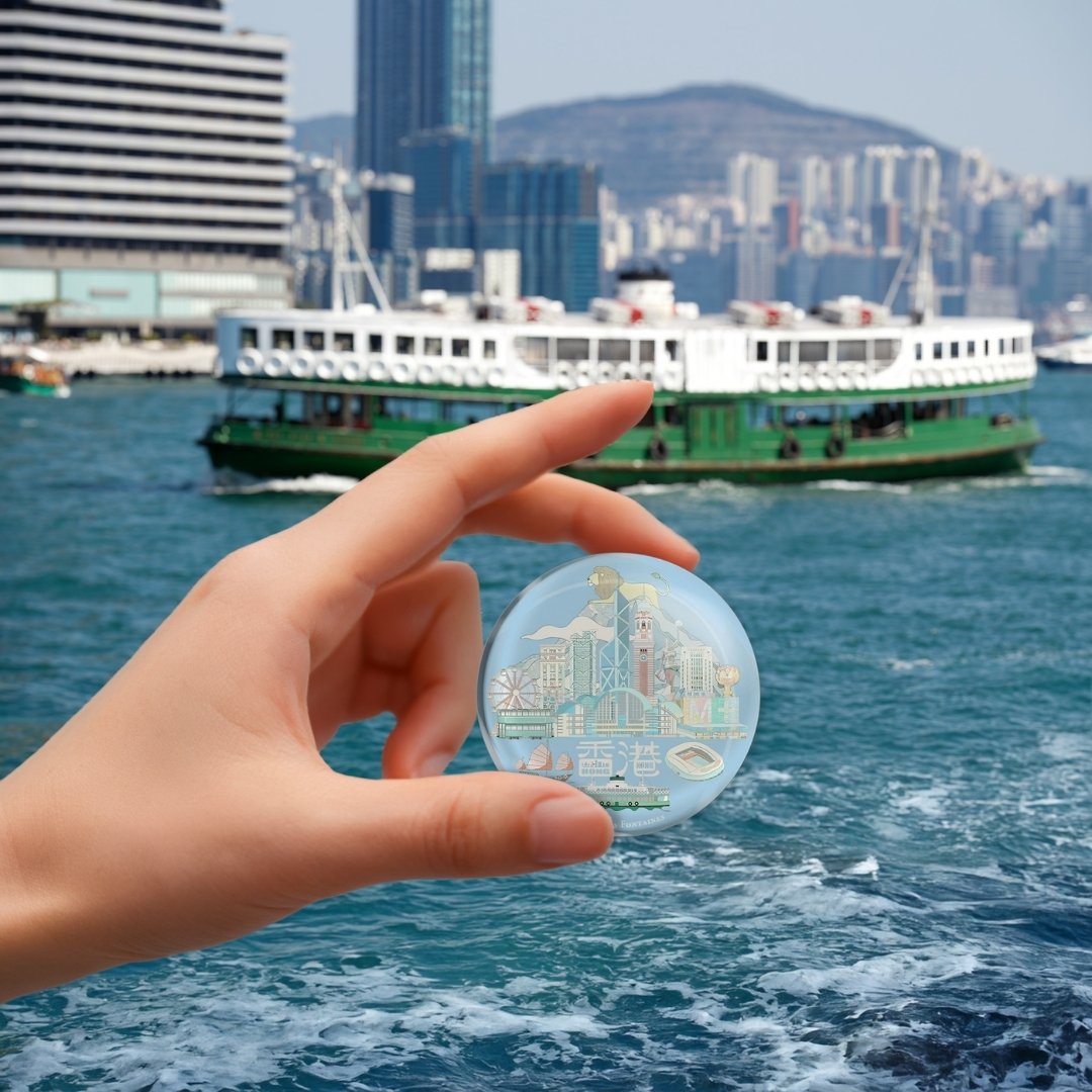 Lion Rock Crystal Fridge Magnet