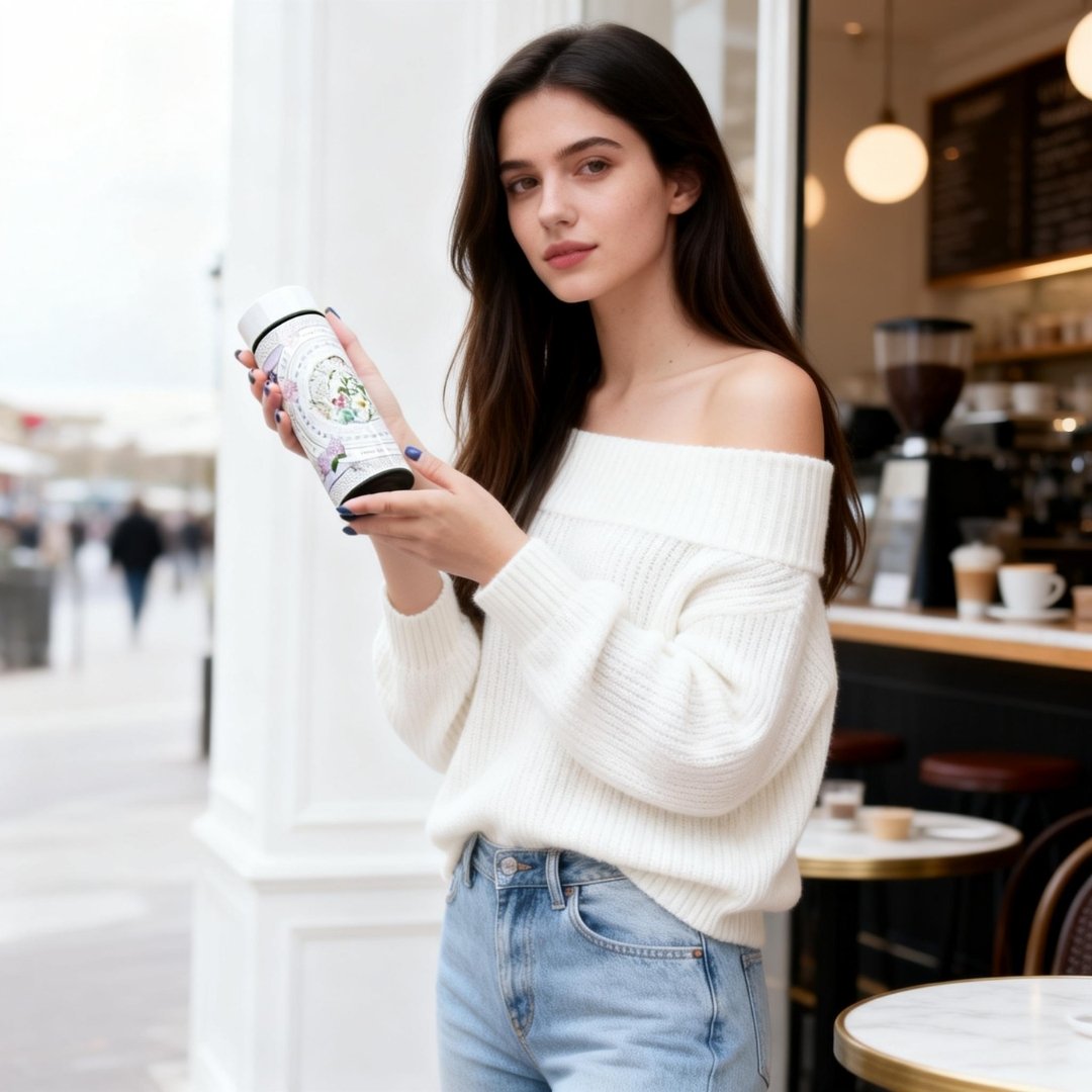 Secret Violet Garden Hydrangea Vacuum Bottle (360ml)